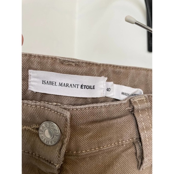 Isabel Marant Etoile Khaki Jeans Trousers Size 40 / US 8 - Picture 3 of 7